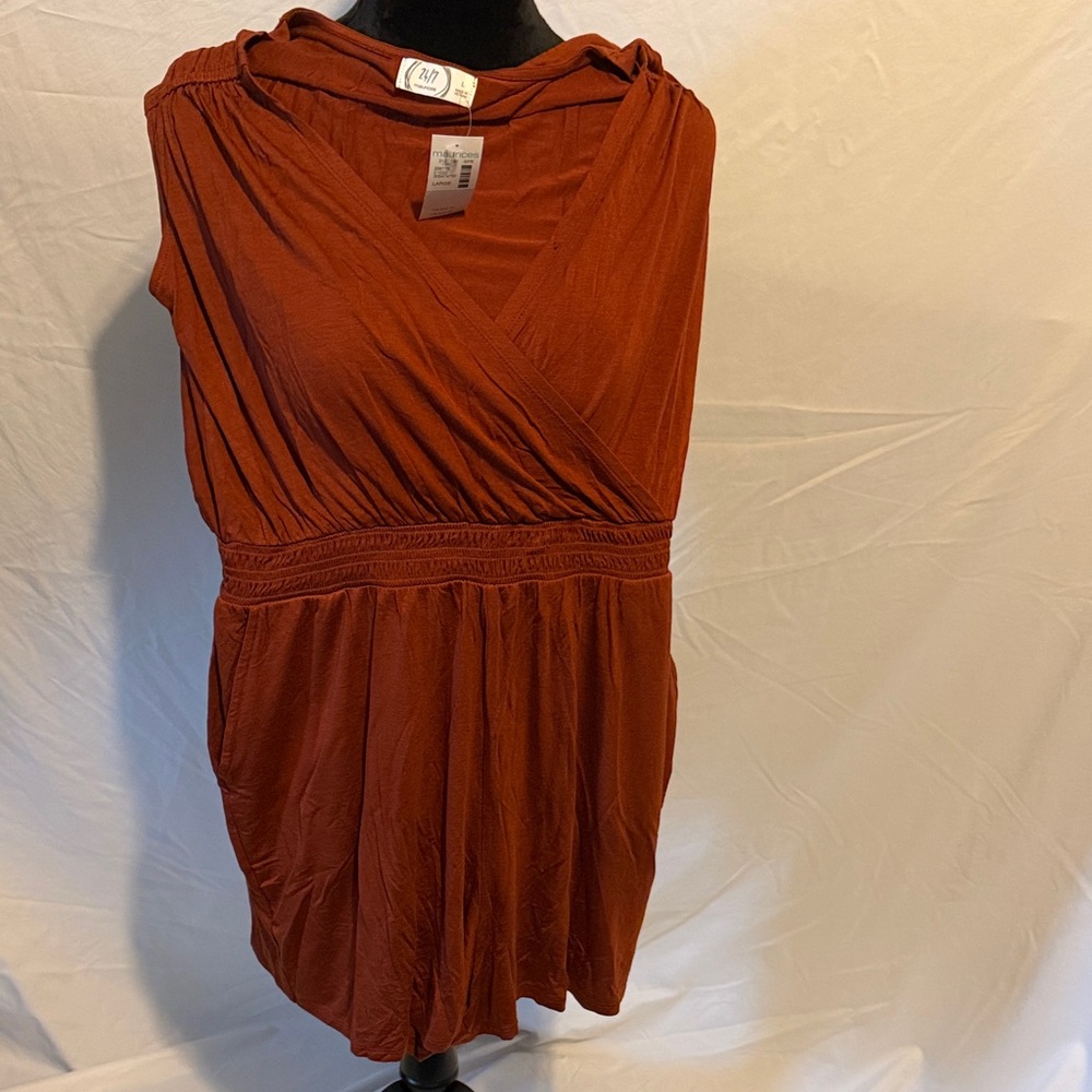 Maurices Terracotta romper